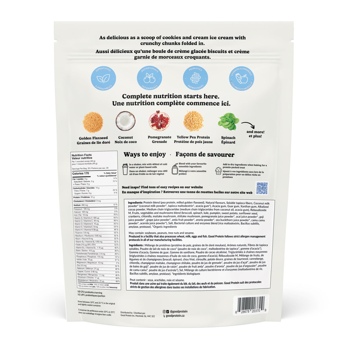 Goodprotein All-in-One Shake Cookies & Cream 880g