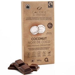 Galerie au Chocolat Fairtrade Dark Chocolate Coconut 100g