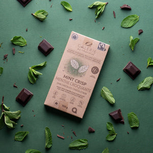 Galerie au Chocolat Fairtrade Dark Chocolate Mint Crisp 100g