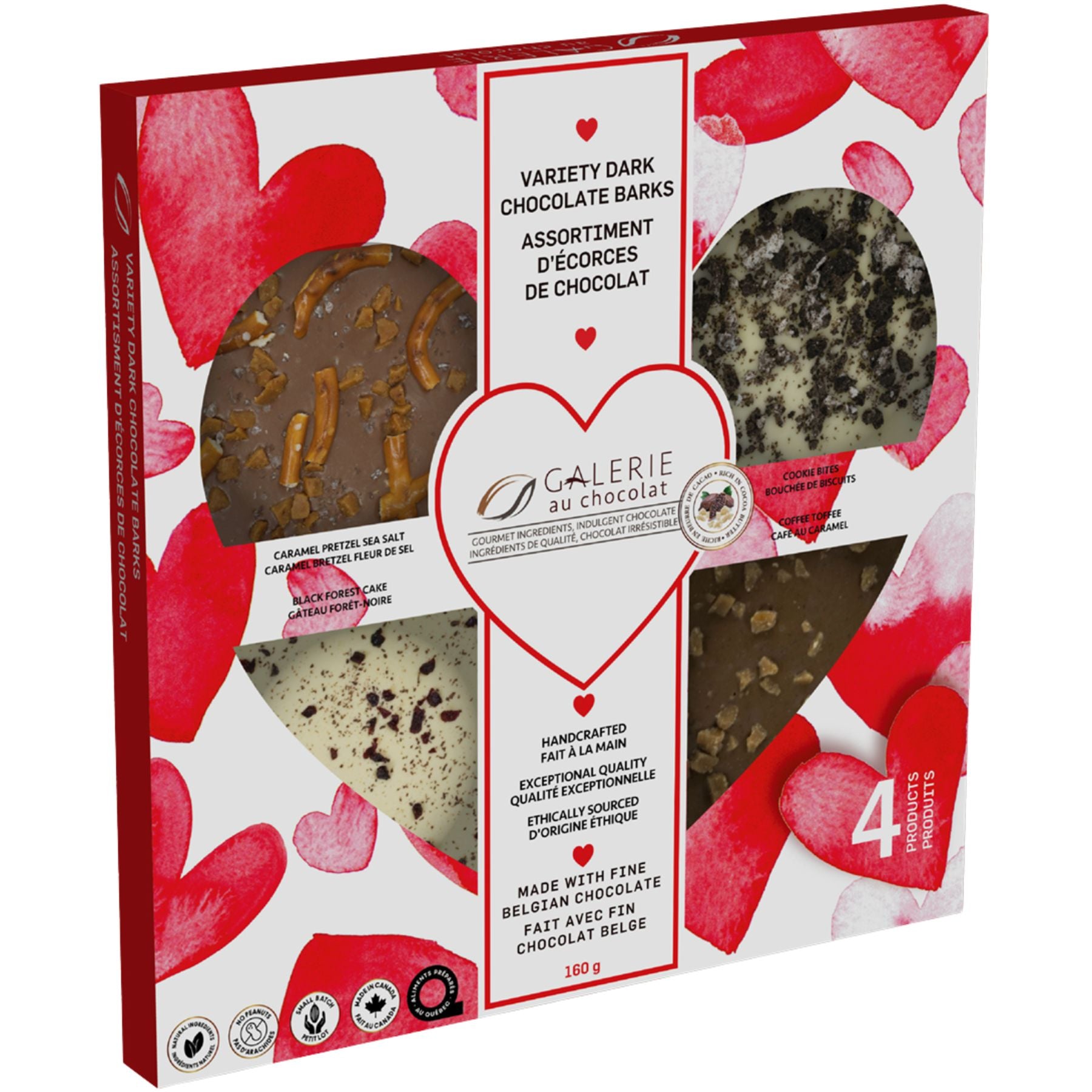 Galerie au Chocolat Valentine’s Variety Chocolate Bark 160g