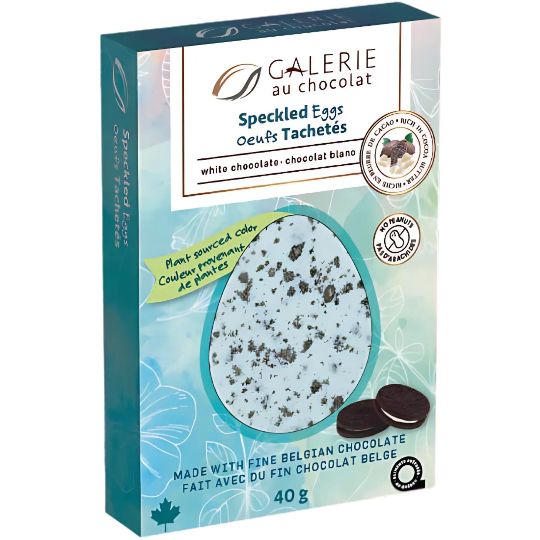 Galerie au Chocolat White Chocolate Speckled Eggs Mini Bark 4g