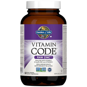 Garden of Life Vitamin Code Raw Zinc 60s