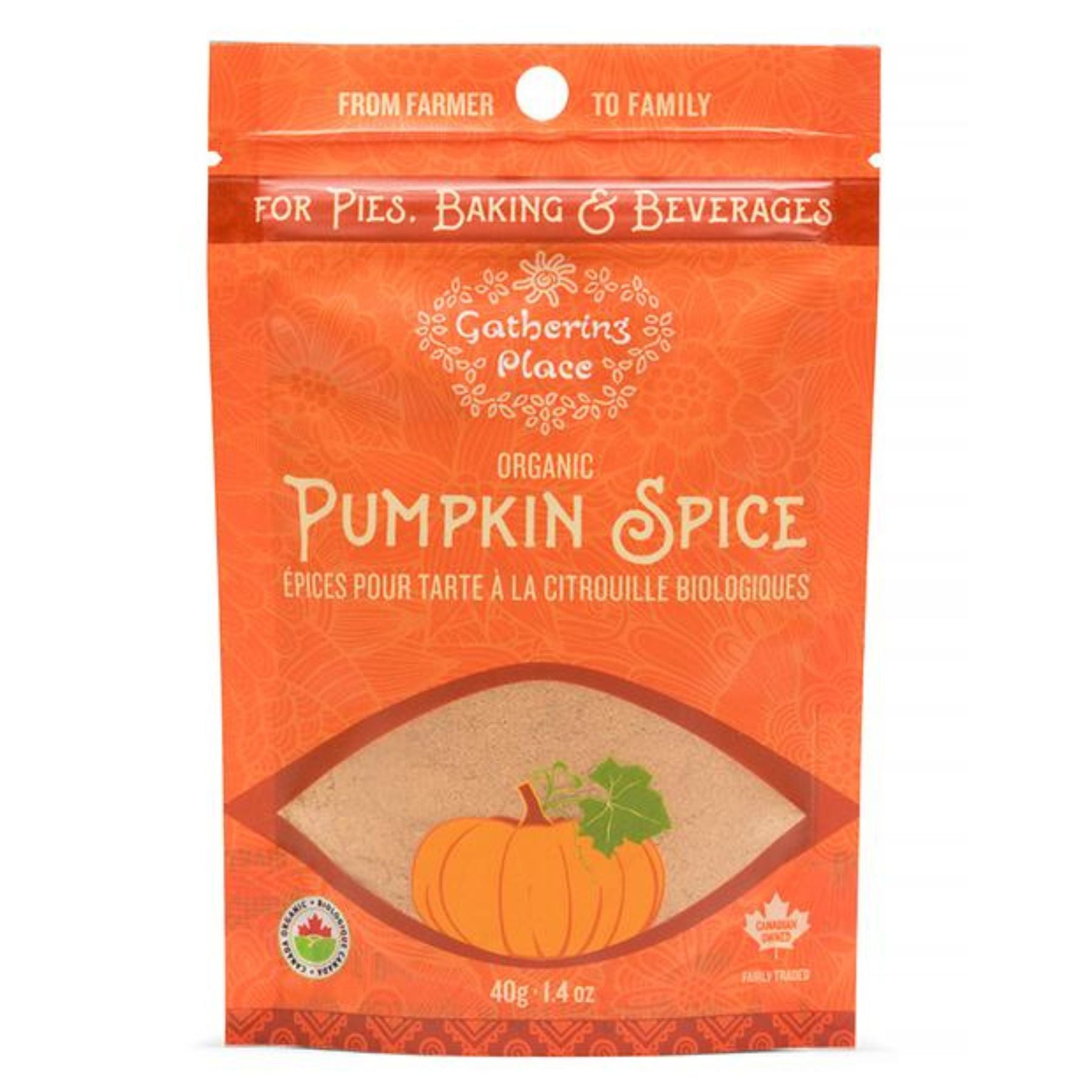 Gathering Place Organic Pumpkin Pie Spice 40g