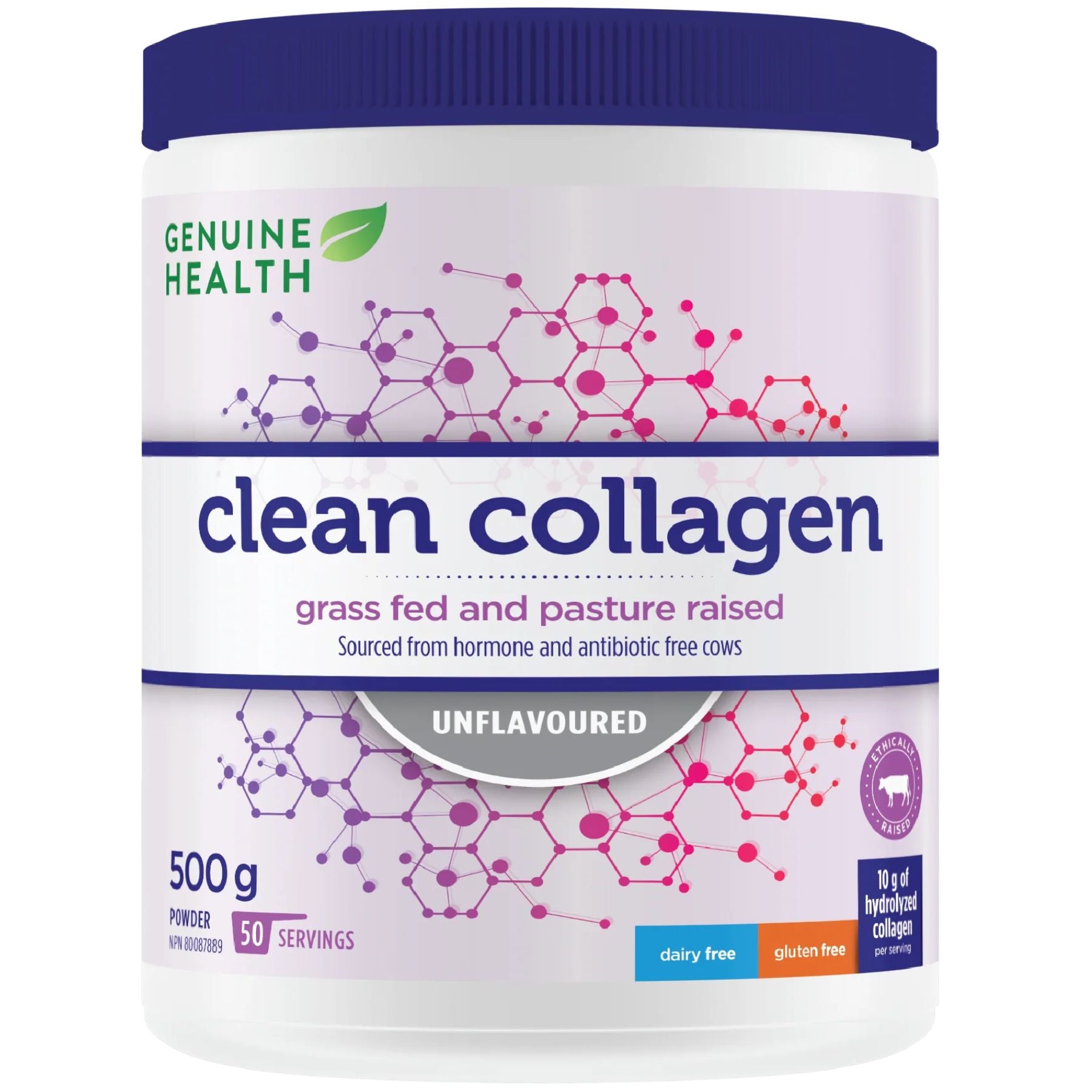 Genuine Health Bovine Collagen - Unflavoured 500g