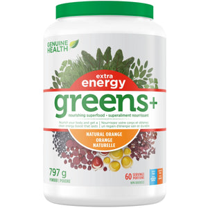 Genuine Health Greens+ Extra Energy - Natural Orange 797g