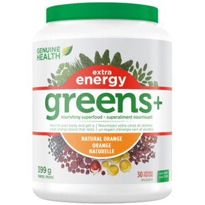 Genuine Health Greens+ Extra Energy - Natural Orange 399g