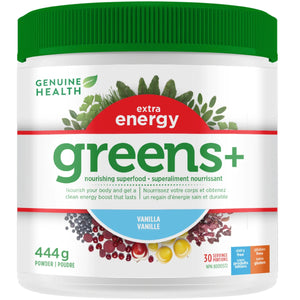 Genuine Health Greens+ Extra Energy - Vanilla 444g