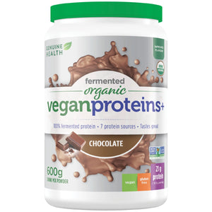 Genuine Health Organic Fermented Vegan Protein Chocolate 600g