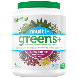 Genuine Health Greens+ Multivitamin - Natural Mixed Fruit 459g