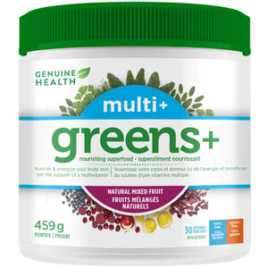 Genuine Health Greens+ Multivitamin - Natural Mixed Fruit 459g