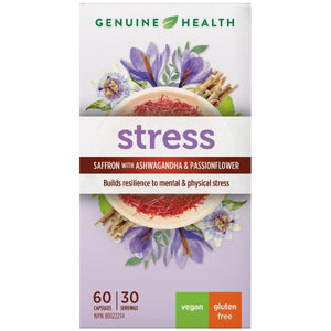 Genuine Health Stress with Saffron & Ashwagandha 60s