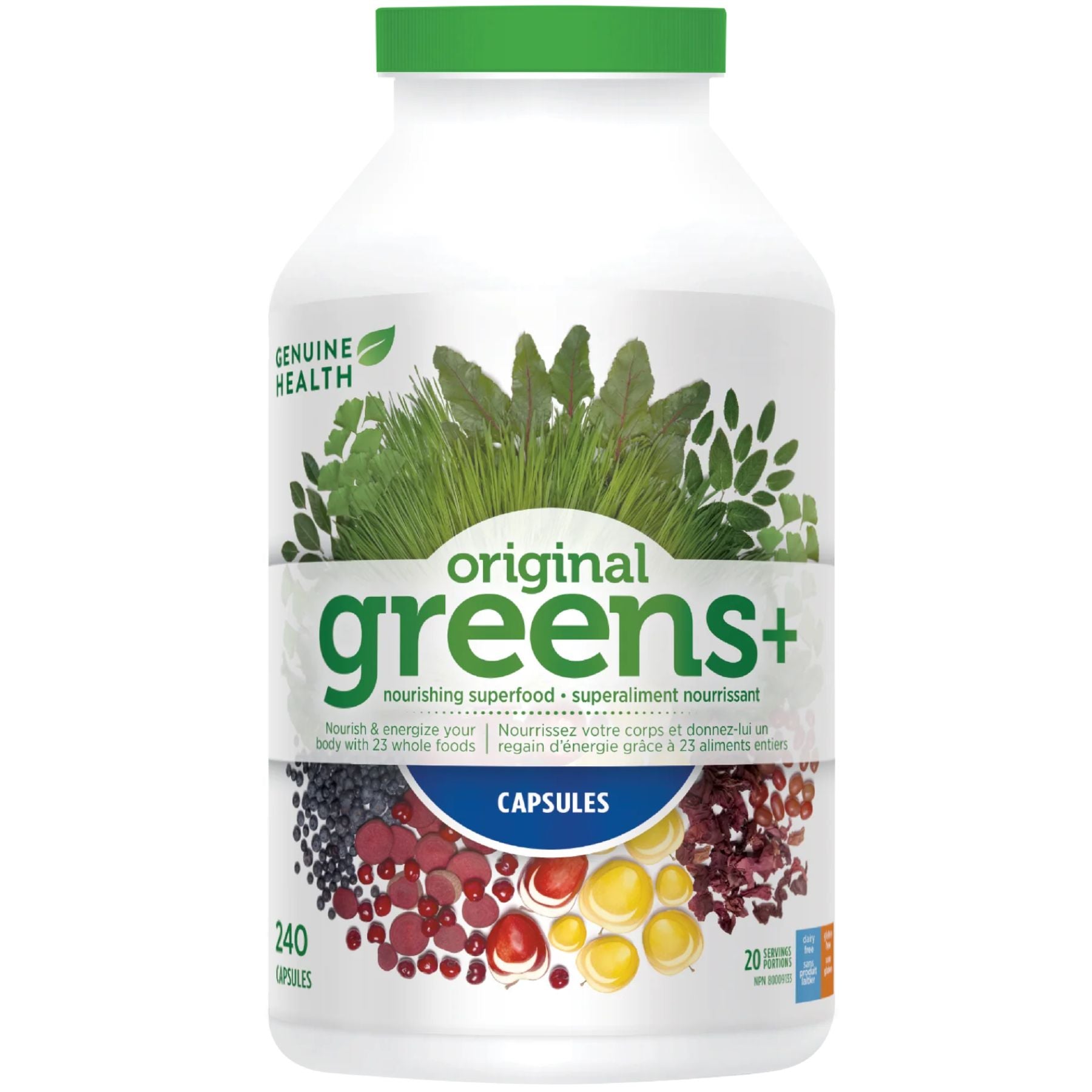 Genuine Health Greens+ Capsules 240s