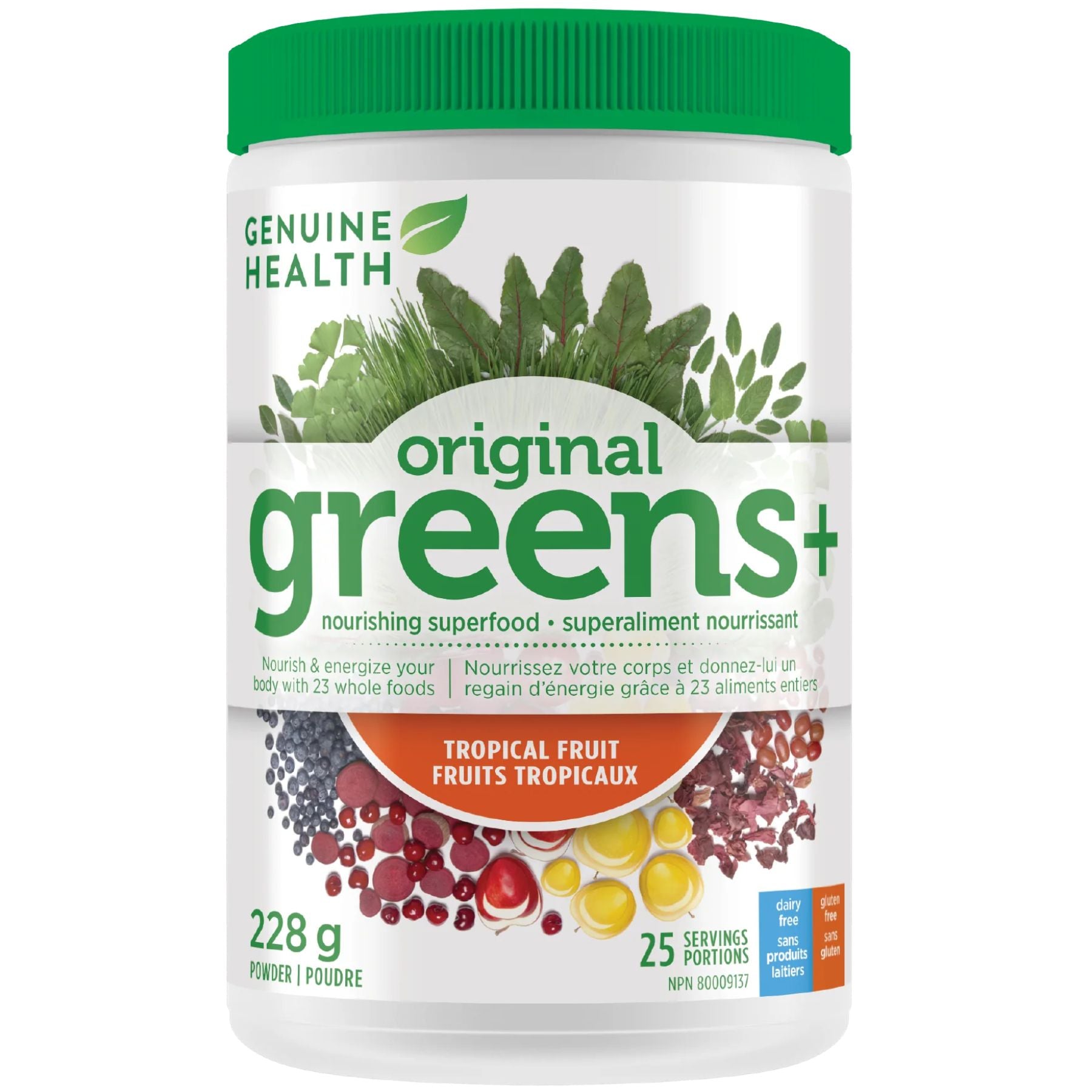 Genuine Health greens+ Tropical Fruit 228g