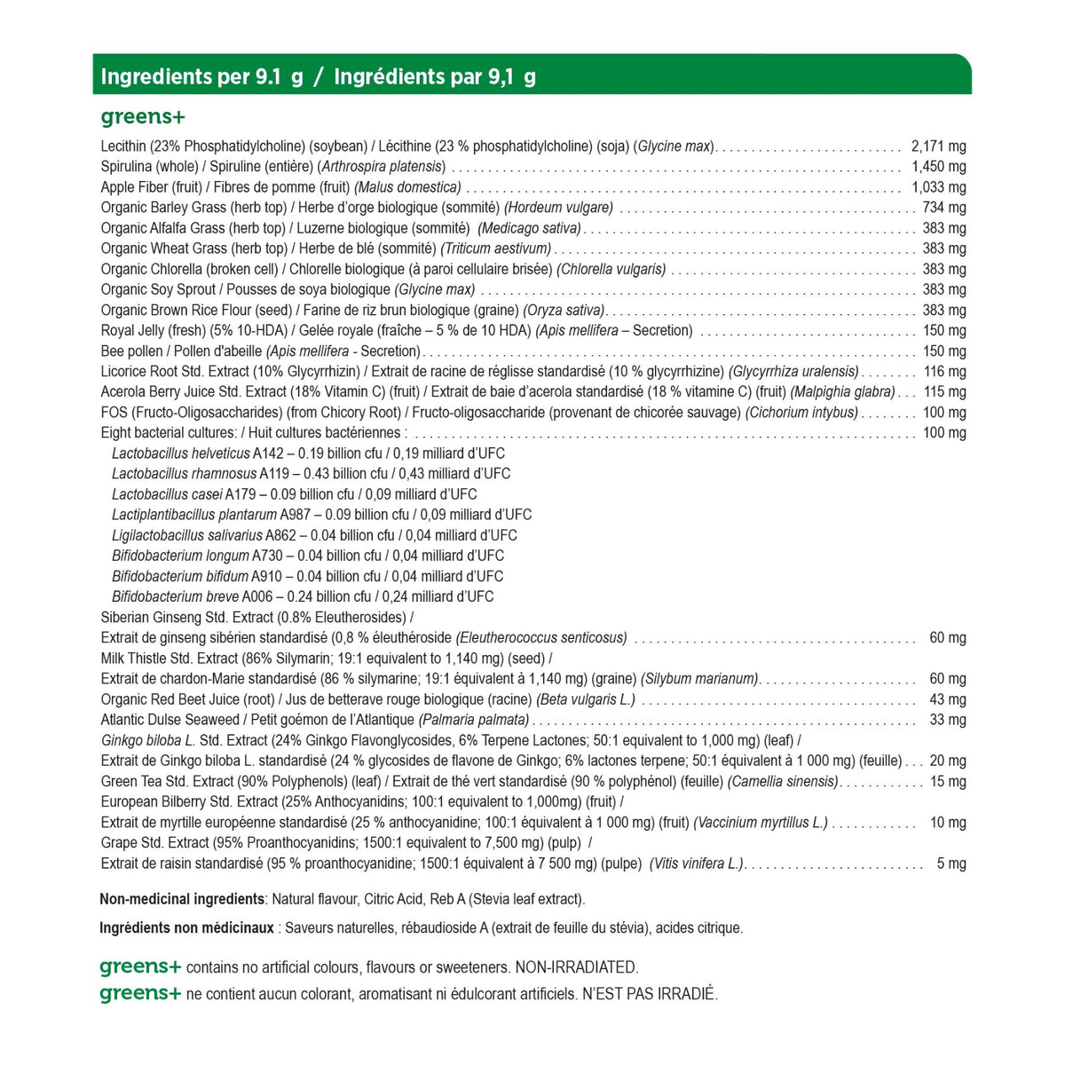 Genuine Health Greens+ Original - Tropical Fruit 228g (25 servings)