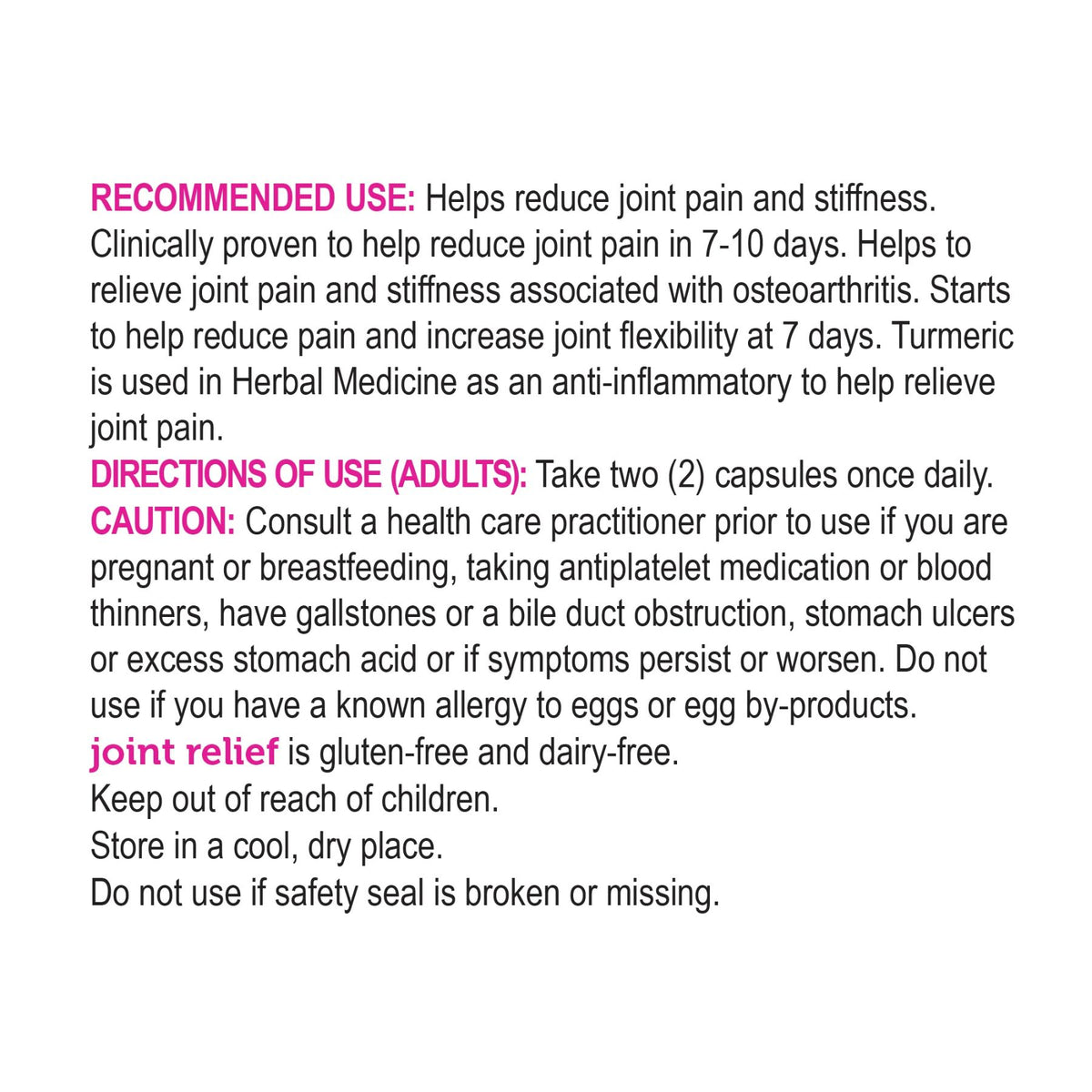 Genuine Health Joint Relief BONUS (60s + 60s)