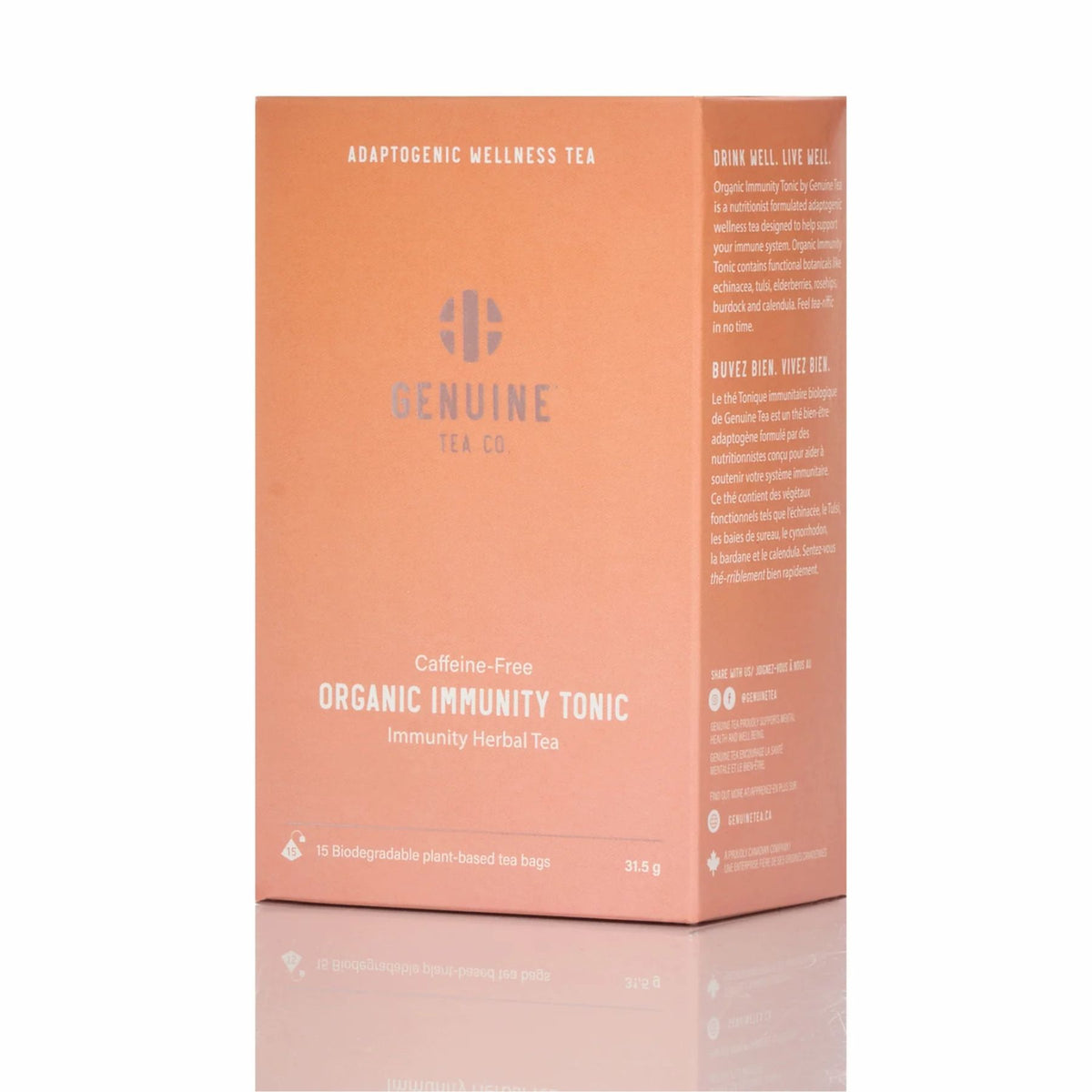 Genuine Tea Organic Immunity Tonic Tea 15ct