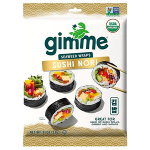 GimMe Organic Sushi Nori Seaweed Wraps 23g