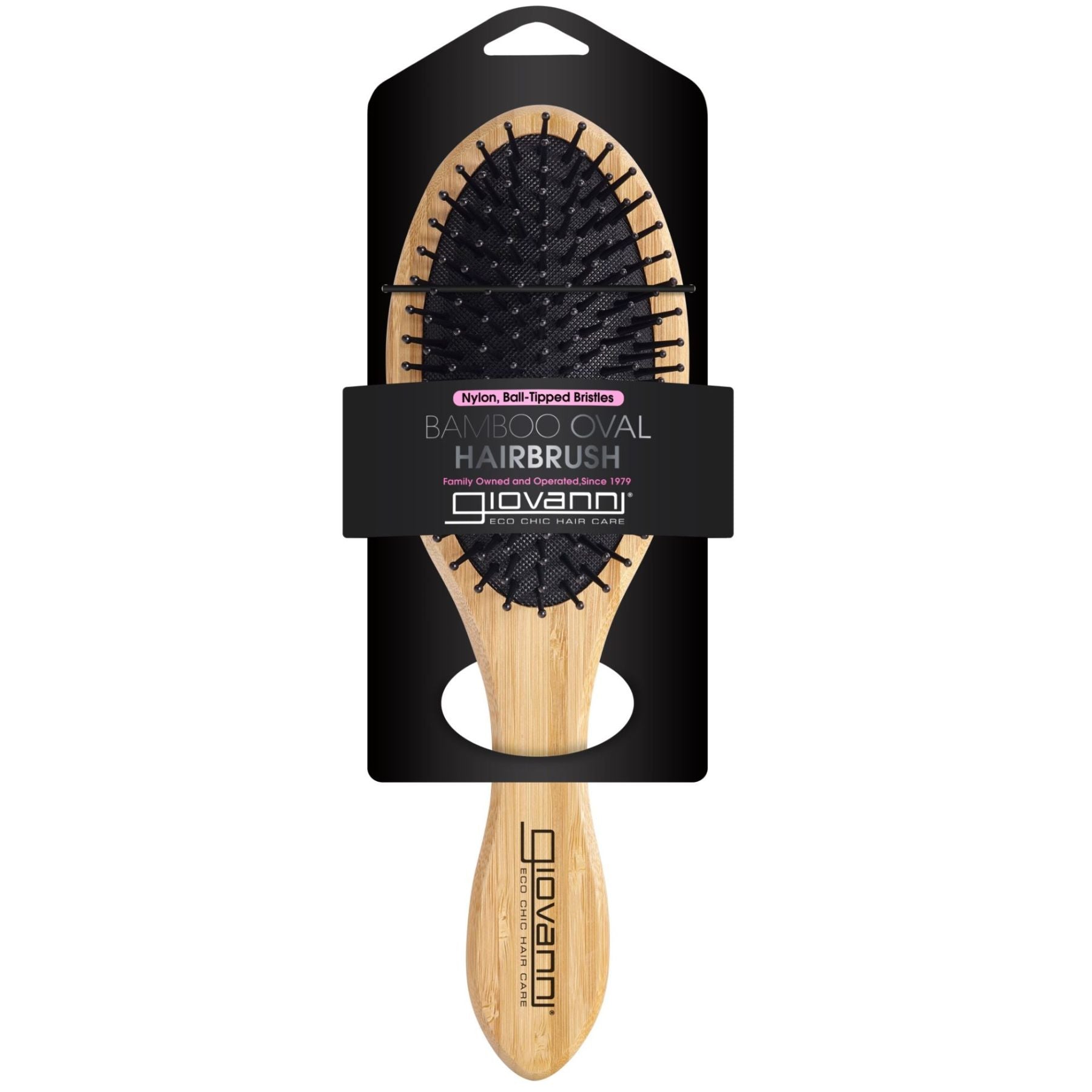 Giovanni Bamboo Oval Hair Brush