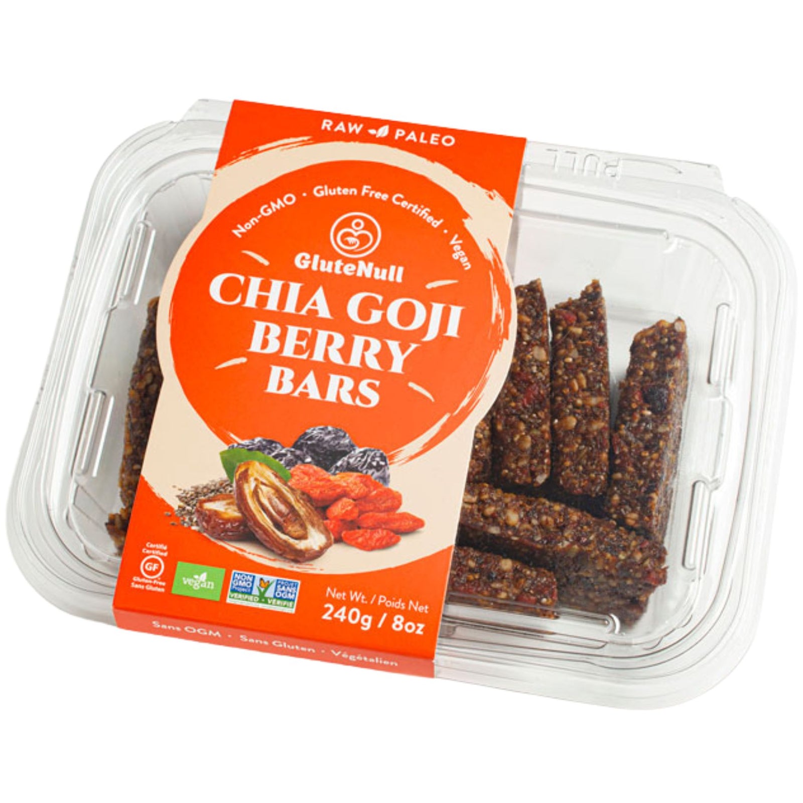 Glutenull Chia Goji Energy Bars 240g