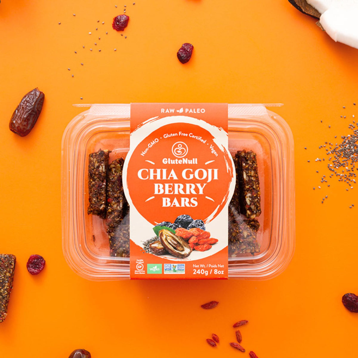 Glutenull Chia Goji Energy Bars 240g