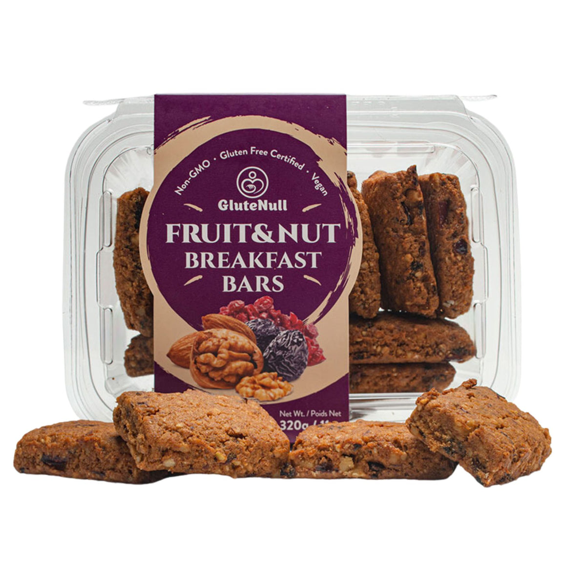 Glutenull Fruit & Nut Breakfast Bars 320g