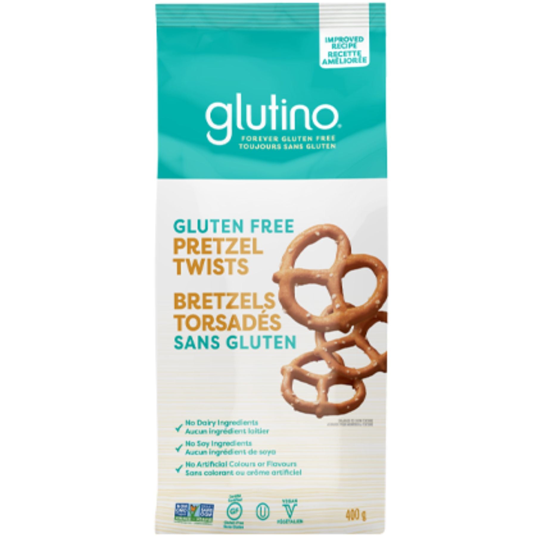 Glutino Gluten Free Pretzel Twists 400g