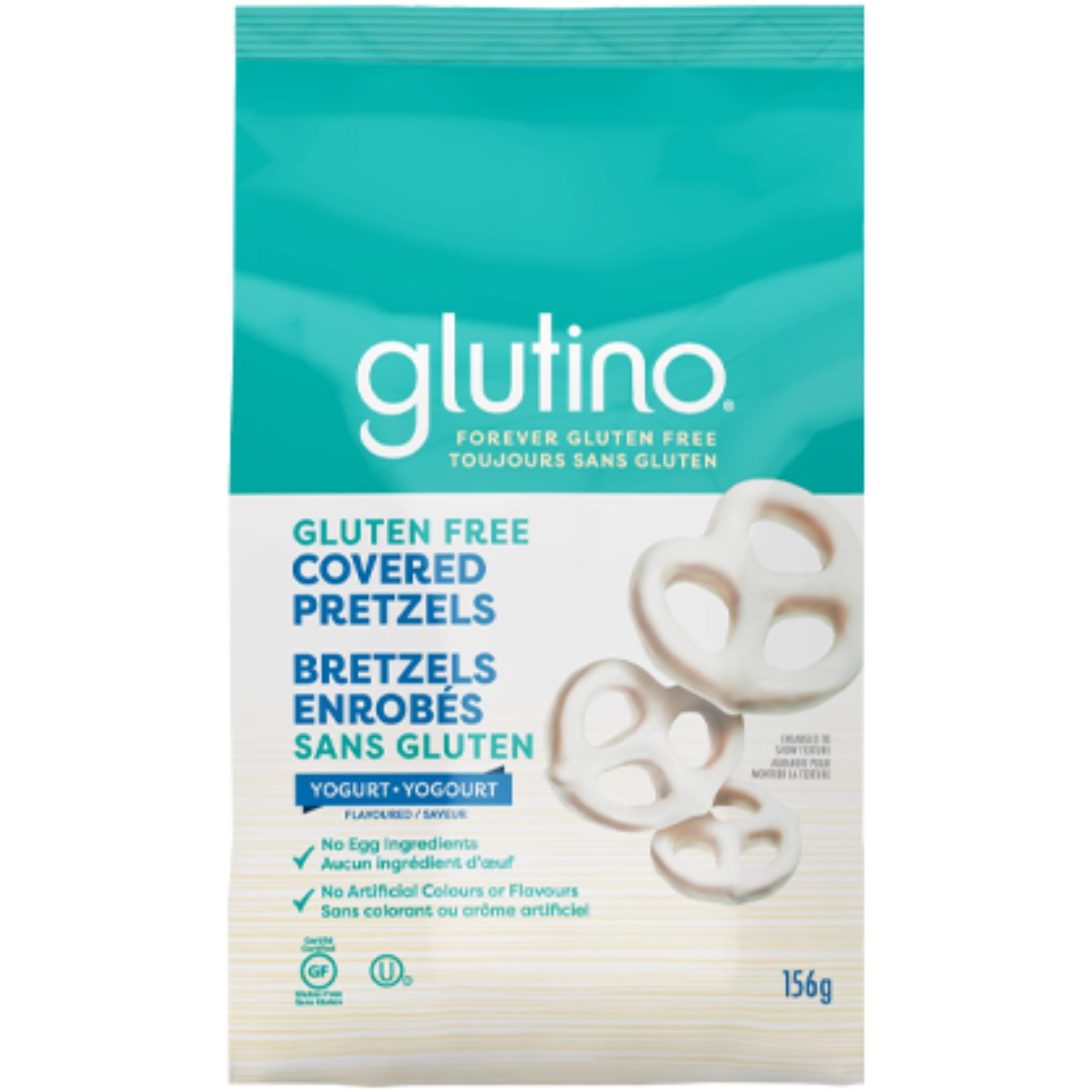 Glutino Gluten Free Yogurt Covered Pretzels 156g