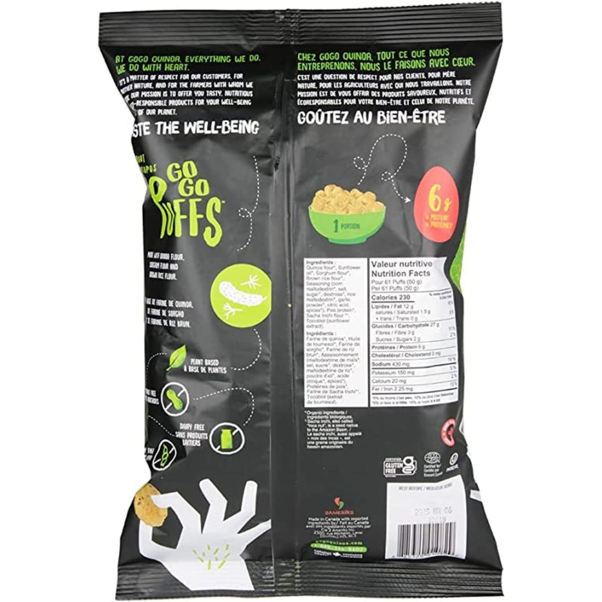 GoGo Quinoa Dill Pickle Puffs 113g
