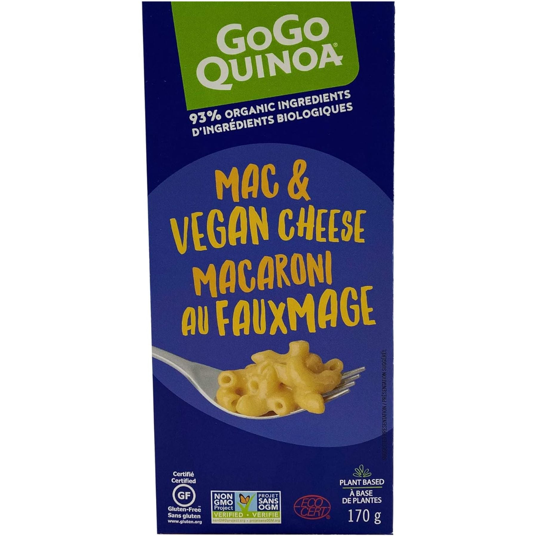 GoGo Quinoa Mac N Vegan Cheese 170g