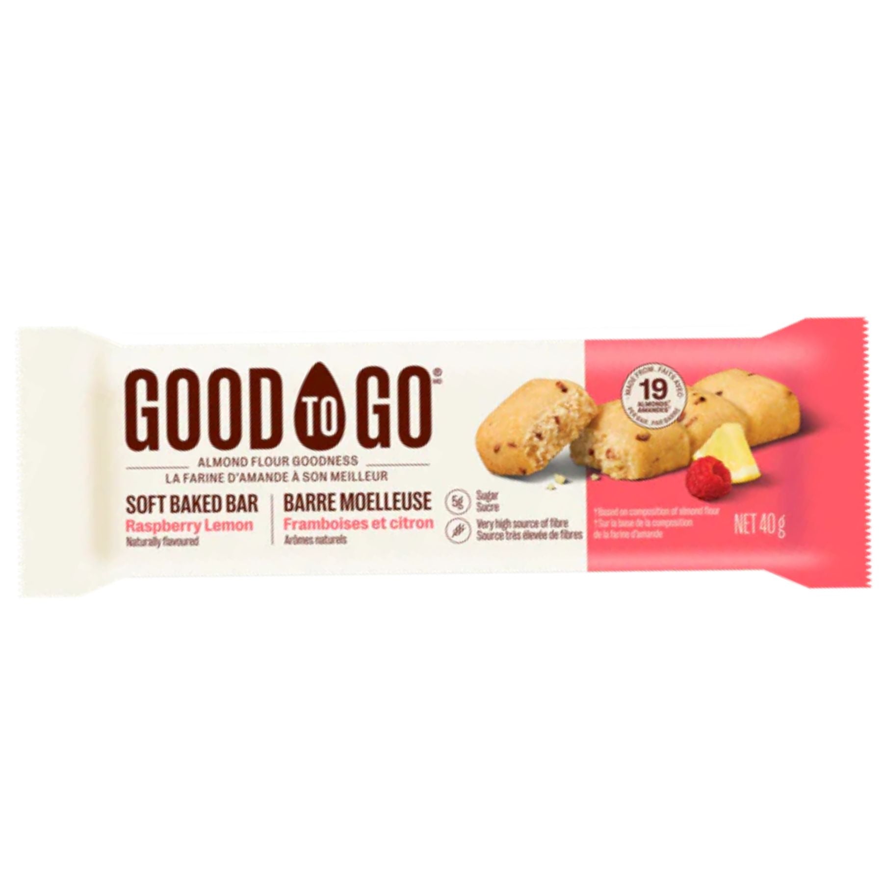 Good To Go Raspberry Lemon Soft Baked Bar 40g