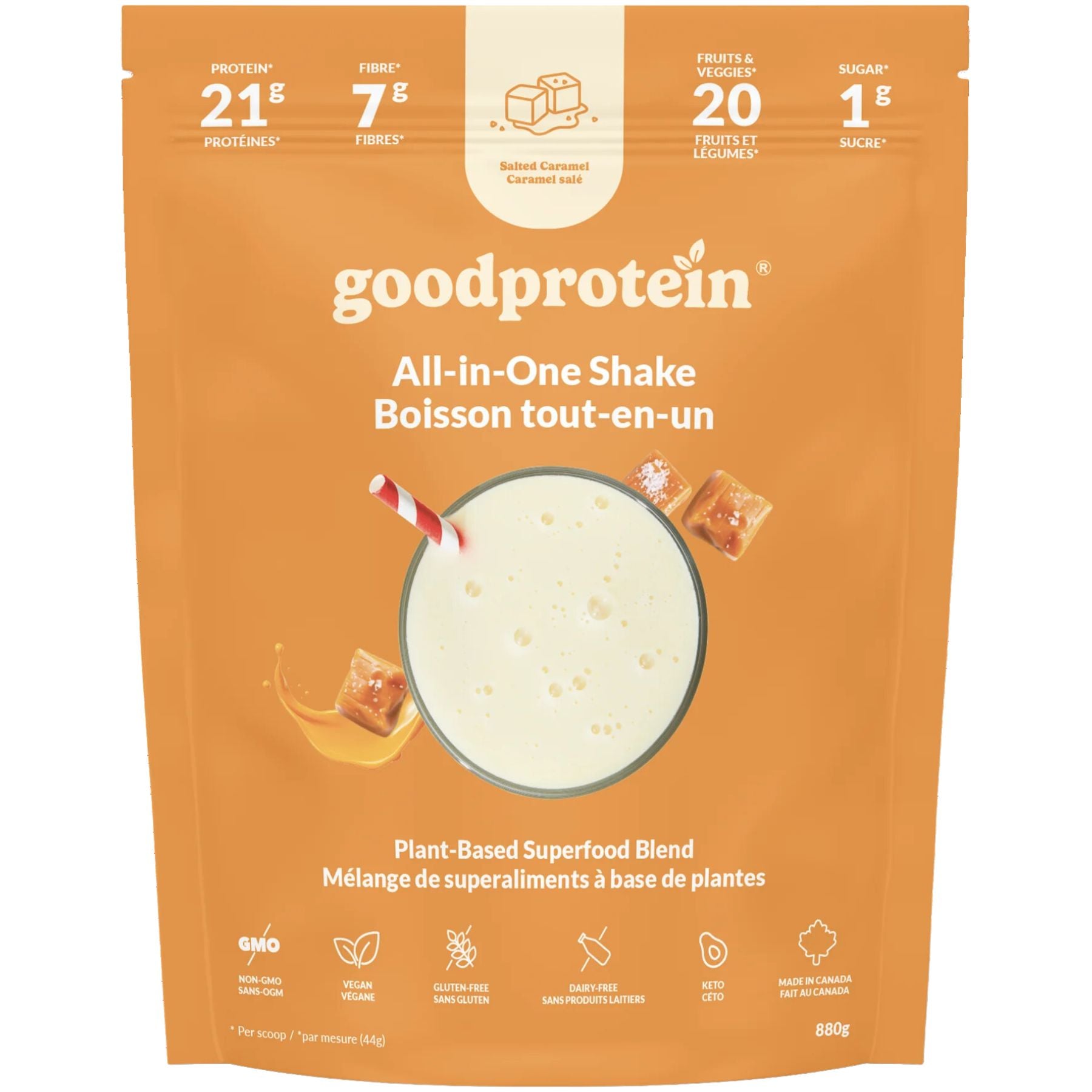 Goodprotein All-in-One Shake Salted Caramel 880g