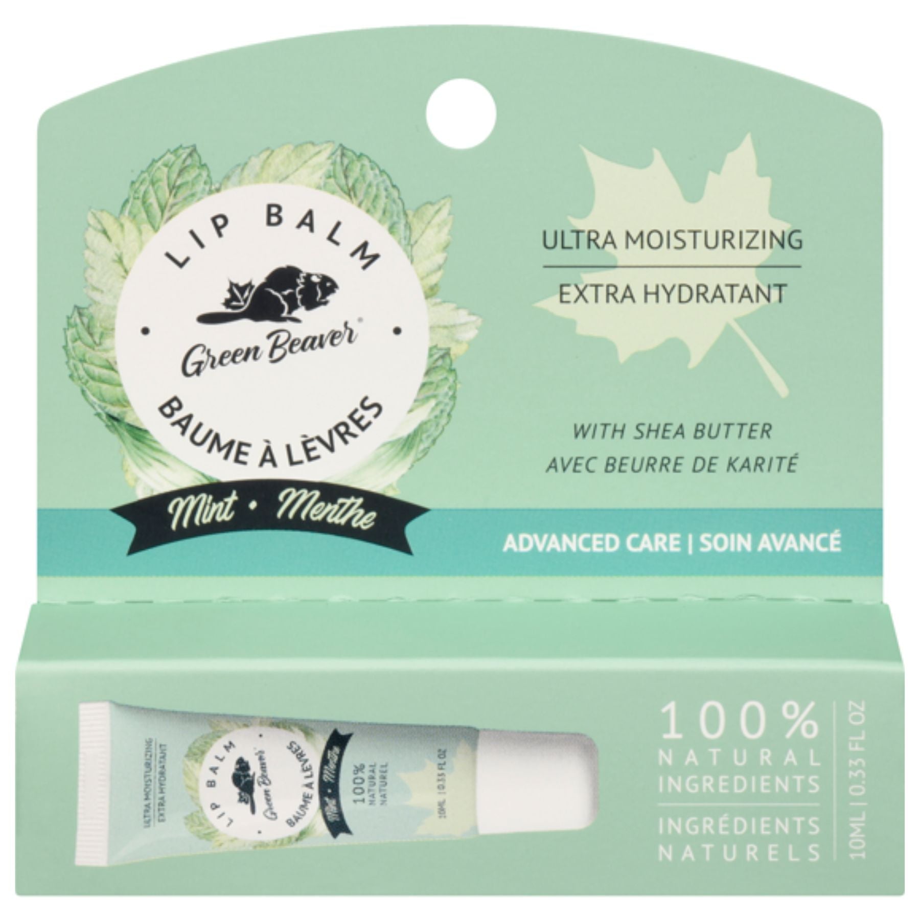 Green Beaver Moisturizing Lip Balm - Mint 10mL