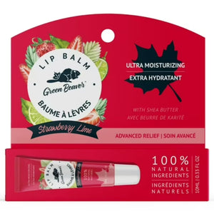 Green Beaver Moisturizing Lip Balm - Strawberry-Lime 10mL