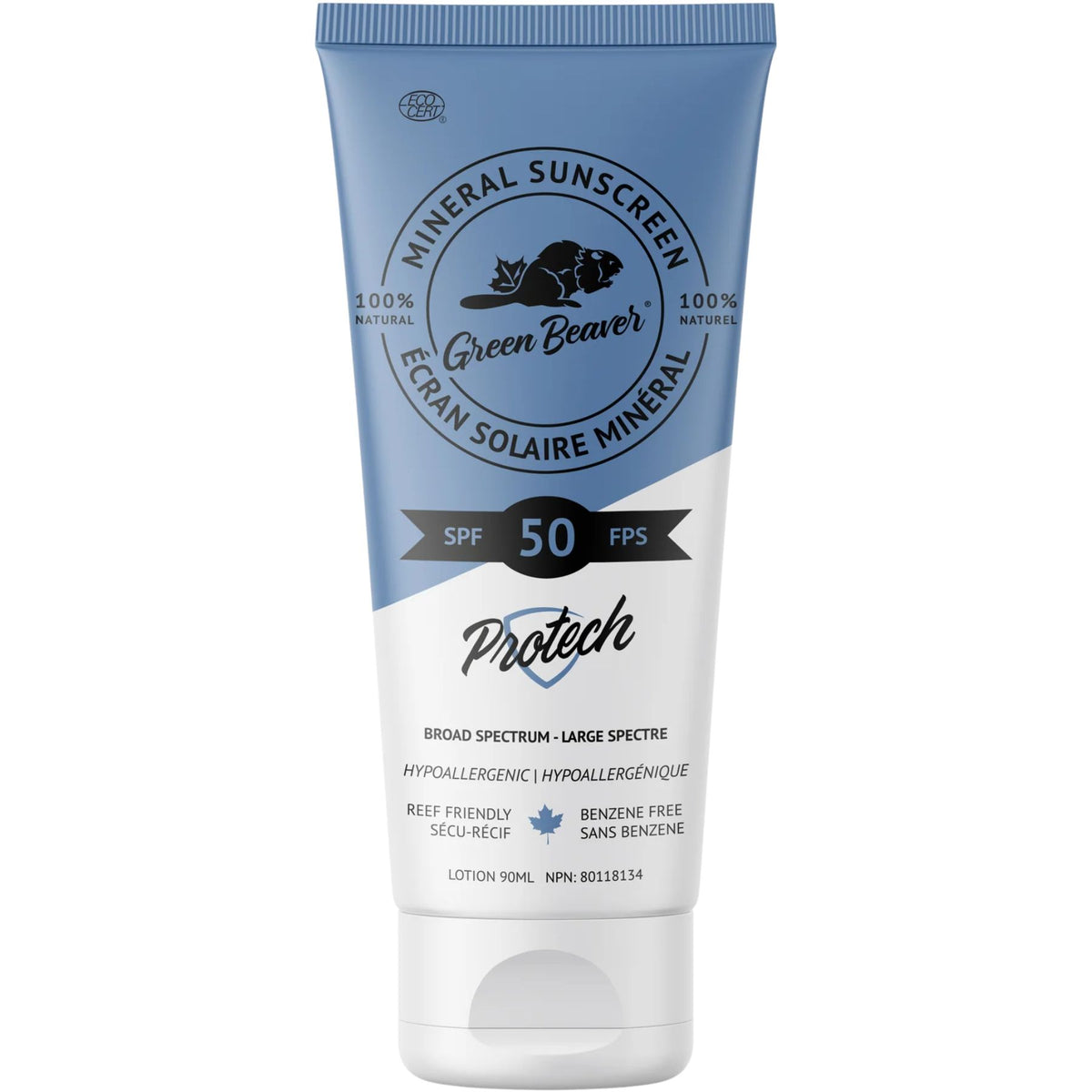 Natural Mineral Sunscreen Protech SPF 50 90mL