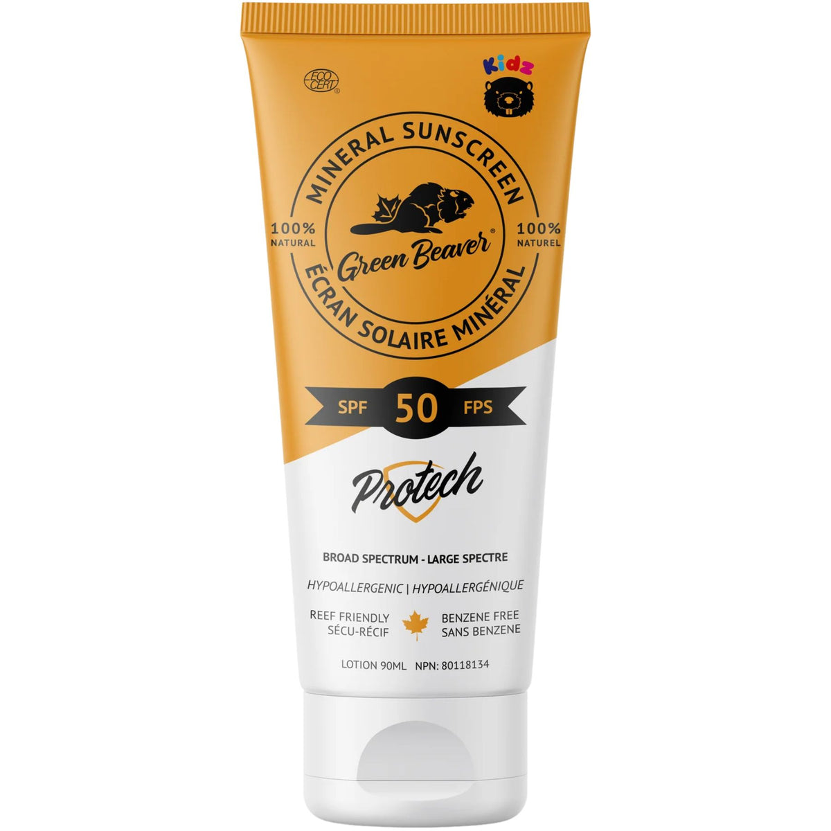 Natural Mineral Sunscreen Protech SPF 50 KIDZ 90mL
