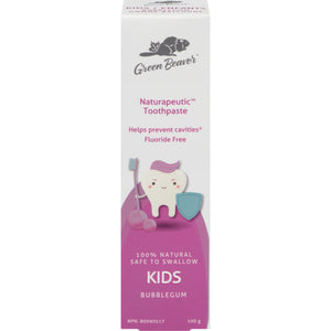 Green Beaver Fluoride-Free Kids Toothpaste - Bubble Gum 100g