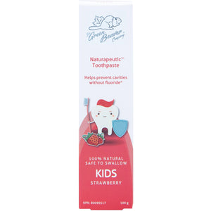 Green Beaver Fluoride-Free Kids Toothpaste - Strawberry 100g