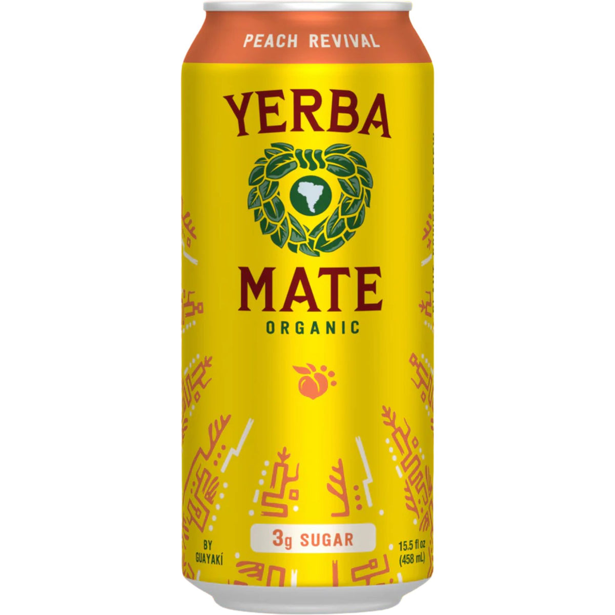 Guayaki Organic Yerba Mate Peach Tea 458mL