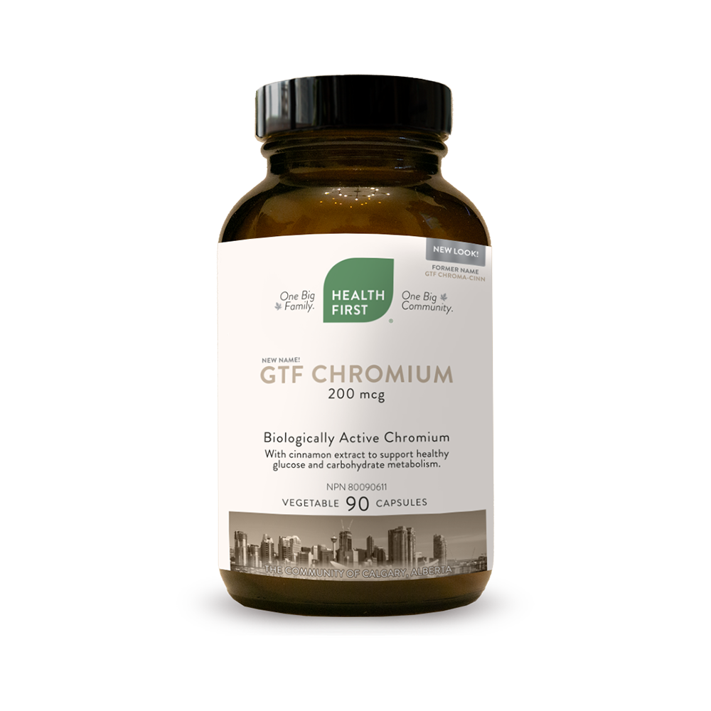 Health First GTF Chromium with Cinnamon 200mcg 90s