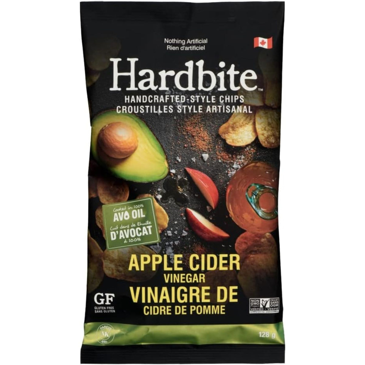 Hardbite Avocado Oil Apple Cider Vinegar Chips 128g