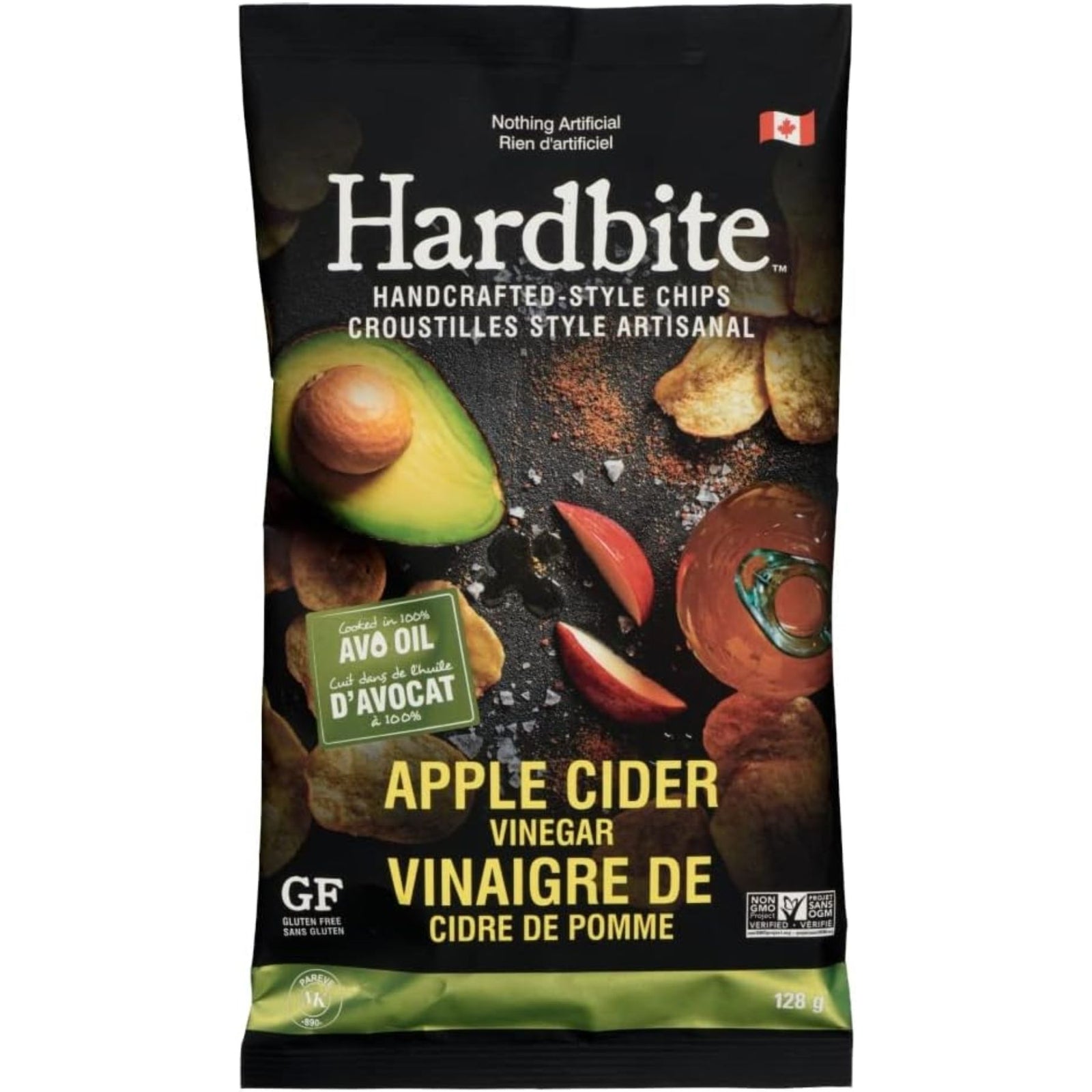 Hardbite Avocado Oil Apple Cider Vinegar Chips 128g