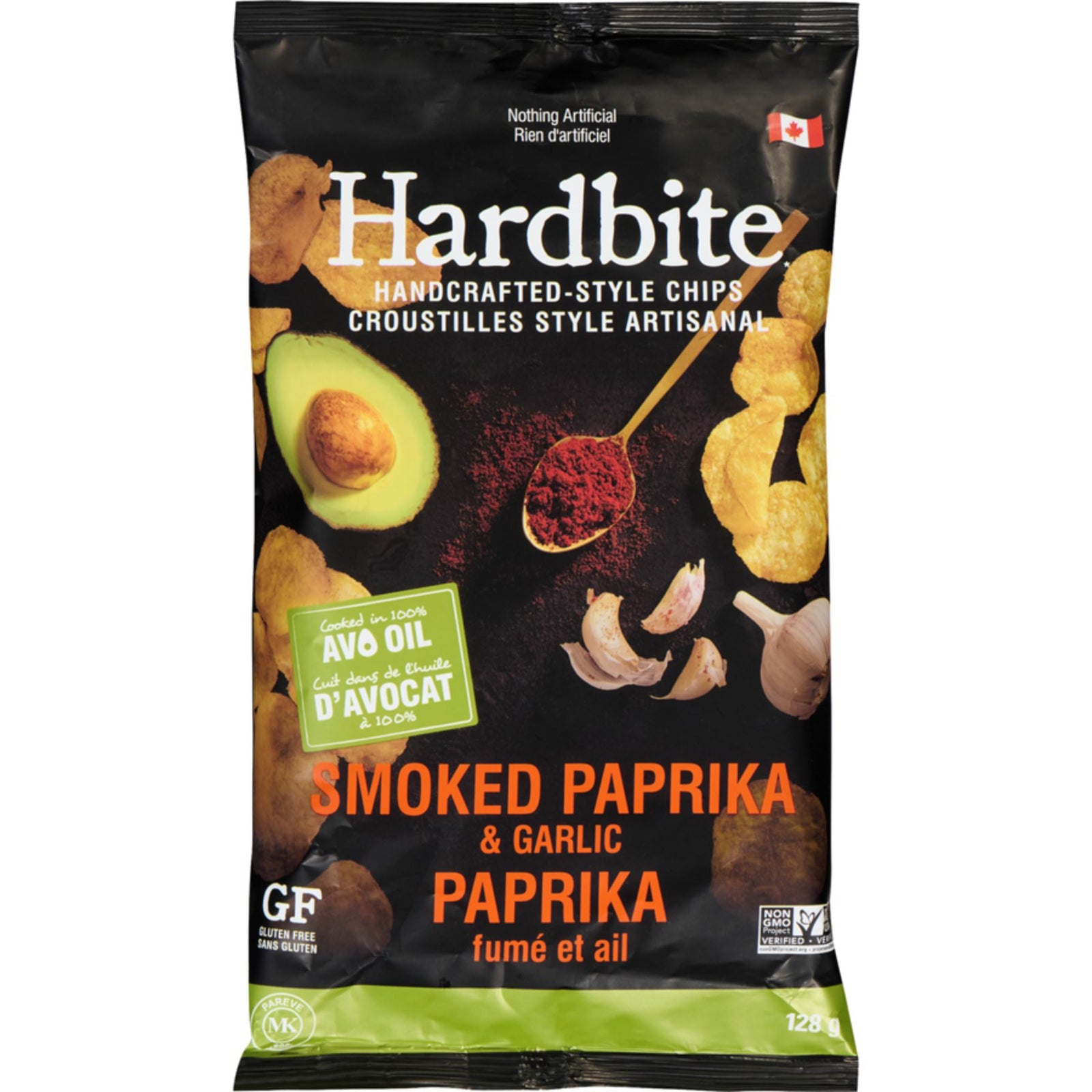Hardbite Avocado Oil Smoked Paprika & Garlic Chips 128g