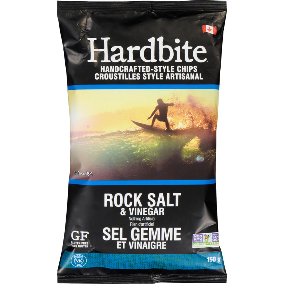 Hardbite Handcrafted-Style Rock Salt & Vinegar Chips 150g