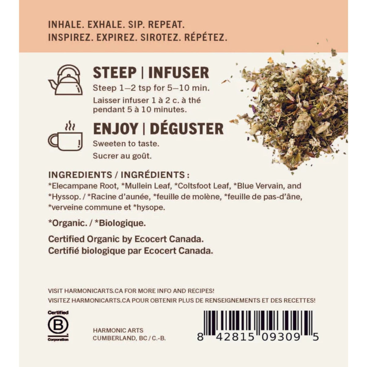 Harmonic Arts Artisan Tea Breathe 55g