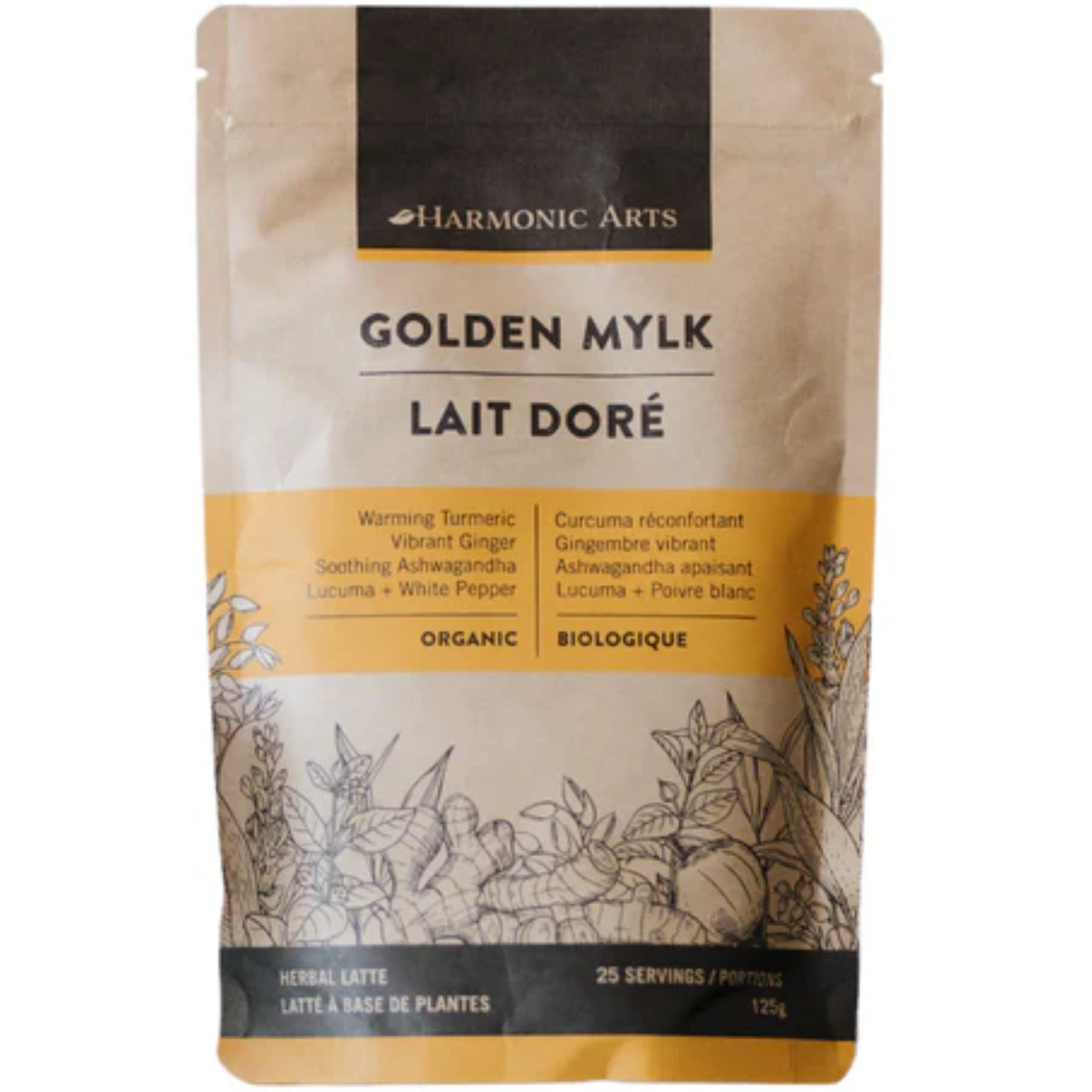 Harmonic Arts Golden Mylk Herbal Latte 125g