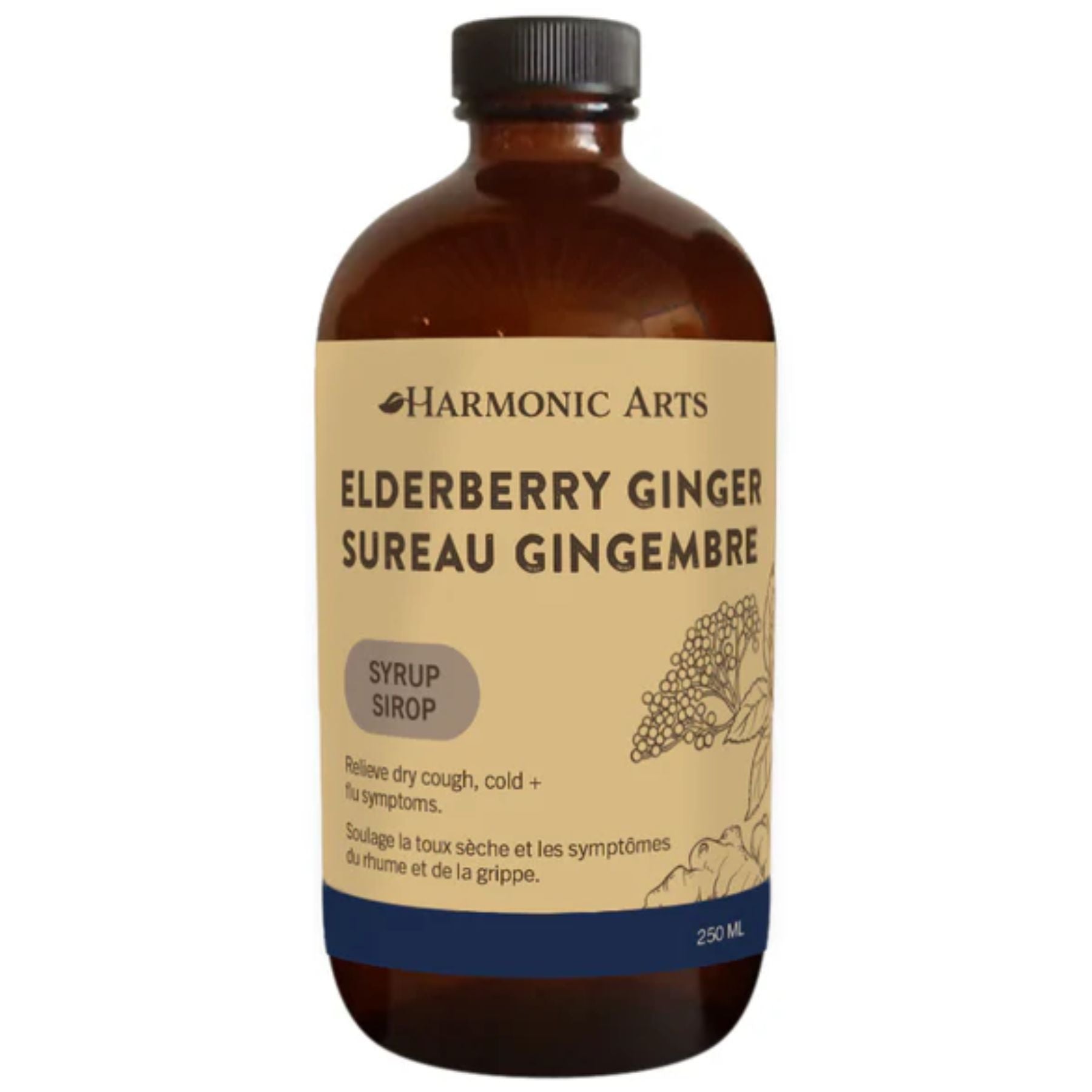 Harmonic Arts Elderberry Ginger Syrup 250ml