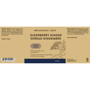 Harmonic Arts Elderberry Ginger Syrup 250ml