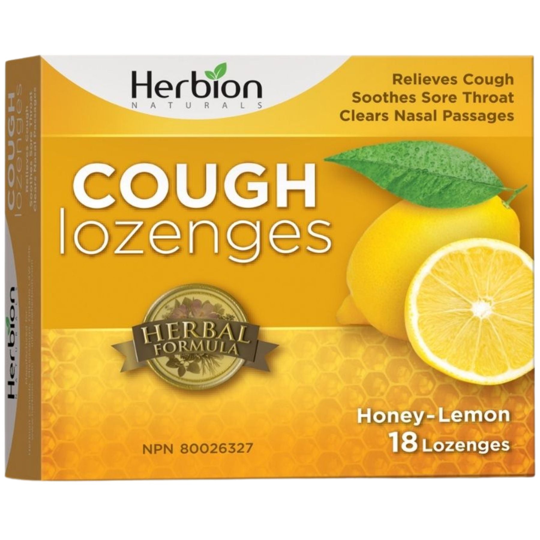 Herbion Cough Lozenges - Honey Lemon 18ct