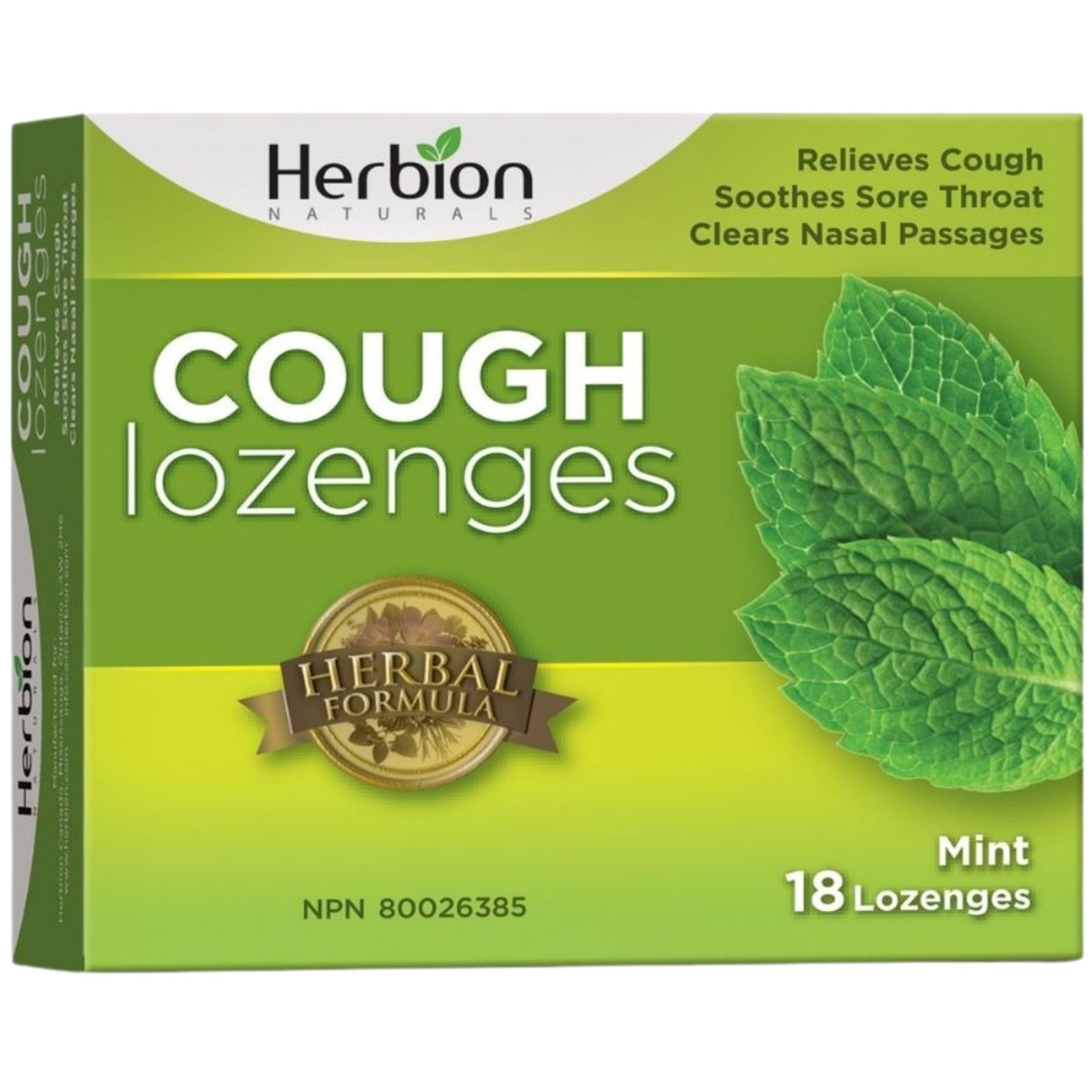 Herbion Cough Lozenges - Mint 18ct