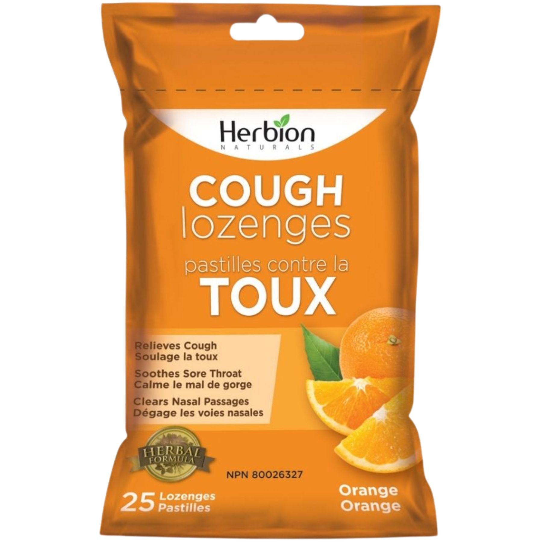 Herbion Cough Lozenges Pouch - Orange 25ct